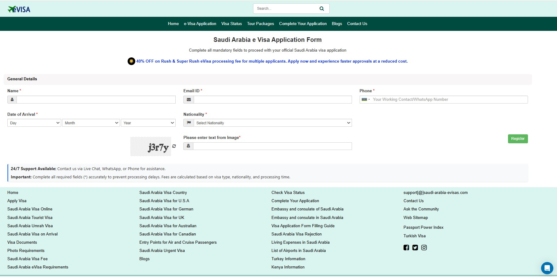 Applicant Registration