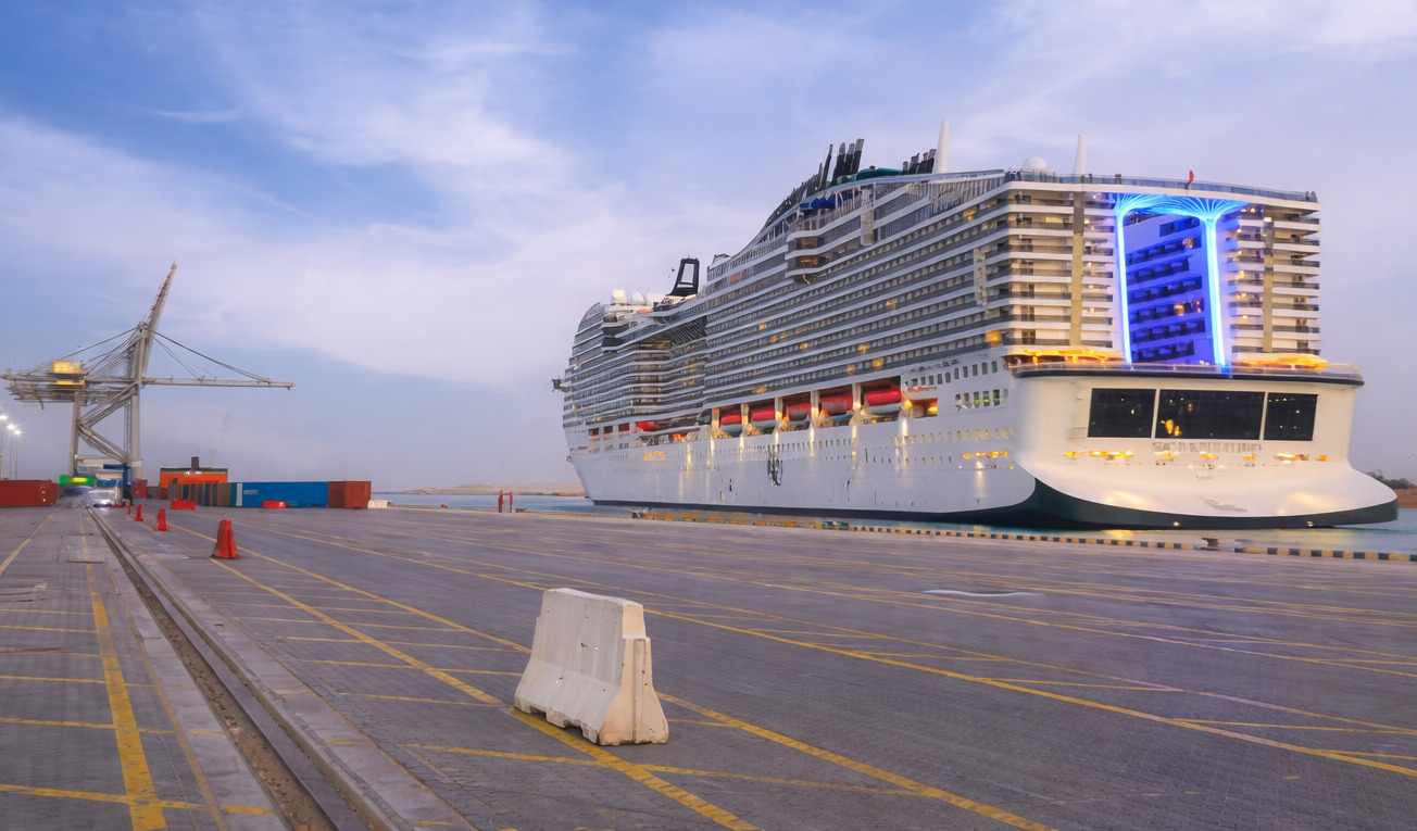 Cruise Ship At King Abdulaziz Port