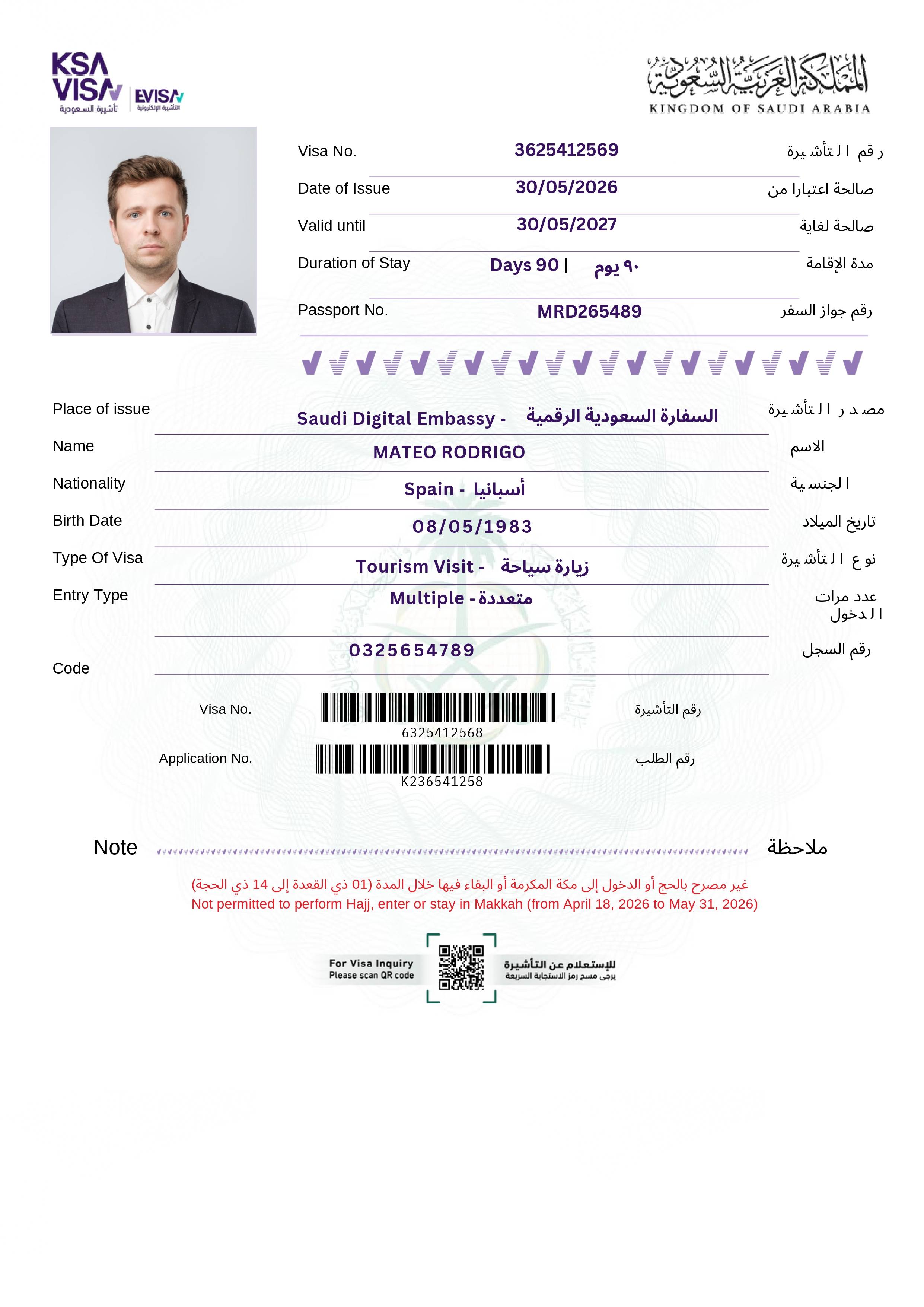 Saudi Arabia Urgent eVisa